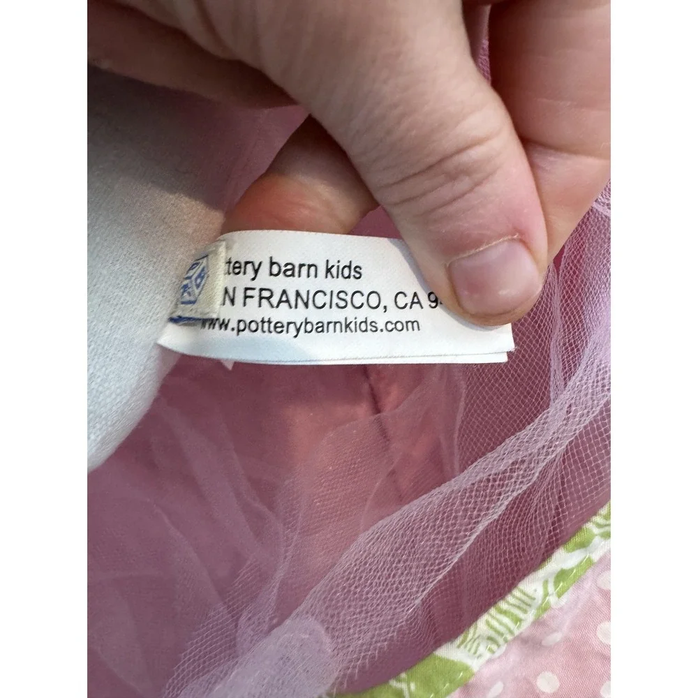 Pottery Barn‎ Kids Princess Cloth Rag Doll 30 In Pink Polka Dot Dress Brown Hair